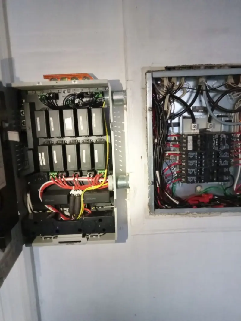 Electrical panel upgrade completed for Indoor Lighting Installation in Attica